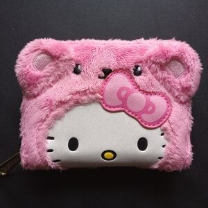 Exclusive Hello Kitty Teddy Bear Cosplay Plush Zip Around Wallet